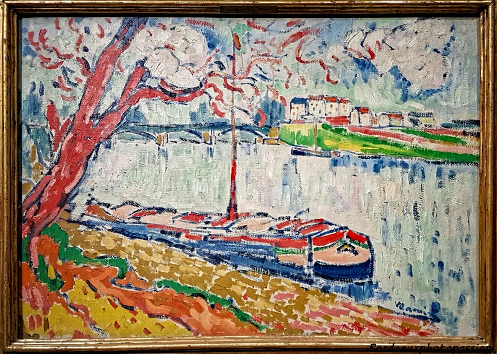 Chaland sur la Seine au Pecq (1906) Maurice de Vlaminck